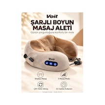 Soft Relax Masajlı Seyahat Yastığı Boyun Masaj Yastığı U Şekilli Yumuşak Dokulu