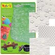Makin'S Clay Texture Sheets Doku Kalıpları 4Lü Set D