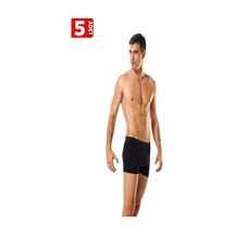 Tutku Erkek 5'Li Paket Likralı Boxer Siyah-Beyaz-Gri 001