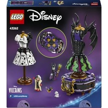 Kötüleri Malefiz&apos İn Ve Cruella De Vil&apos İn Elbiseleri 43262-9 Yaş Üzeri Kız Ve Erkek Çocuklar İçin Sergileme Standı, 2 Mini Bebek Ve 2 Hayvan Figürü İçeren Oyuncak Yapım Seti 524 Parça