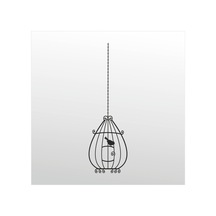 Folyo Sticker Kuş Kafesi Adkpquy765 100cm Uzunluk Siyah