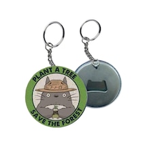Totoro Anime Buton Açacaklı Anahtarlık