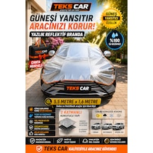 Oto Yarım Araba Brandası Güneş Koruyucu Uv Koruma Isı Yalıtım Oto Güneş Koruma Brandası Premium 1,6 Metre X 5,5 Metre