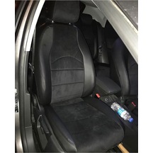 Seat Leon 2013 2020 Arası Uyumlu Arka Sırt 2+1 Siyah Taytüyü Siyah Deri Karışımı Siyah Ip