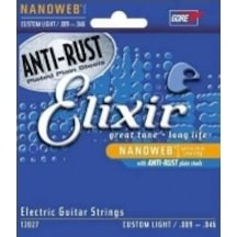 Elixir 12027 Nanoweb Custom Light Elektro Gitar   Teli 9-46
