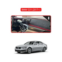 Bmw G30 G31 G38 2017+torpido Koruma Halısı Kırmızı Kenar