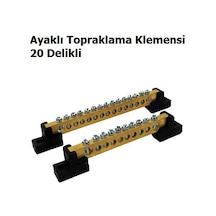 20 Delikli Ayaklı Topraklama Klemensi
