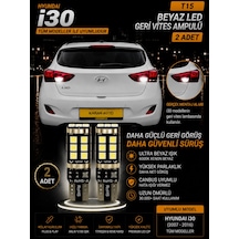Hyundai İ30 2012-2017 Uyumlu T15 W16w Beyaz Led Geri Vites Ampulü Canbus 2 Adet