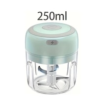 Dashanshop Yeşil 250ml Usb Şarjlı Mini Elektrikli Sarımsak Doğrayıcı Ve Et Kıyma Makinesi Yeşil