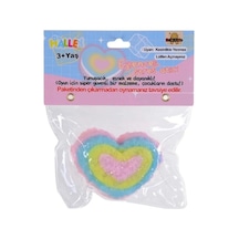 Eğlenceli Stres Atıcı Sukuşi Slime Renkli Kalp Poşette