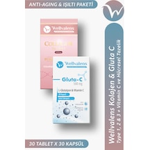 Hidrolize Kolajen Tablet Tip1, Tip2, Tip3 & Gluta-c 5500 Mg Kolajen, Glutatyon & C Vitamini İle Cilt Işıltısı