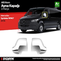 S-Dizayn Mercedes Sprinter W907 Abs Krom Ayna Kapağı 2 Prç. 2018
