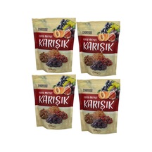 Lüks Karışık Kuru Meyve 4'lü Paket Doğal İncir Kayısı Üzüm Karışımı 4 Adet X 250 Gr 250 G