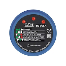 Cem Dt-905a Priz Polarite Test Cihazı