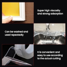 Tongxida Su Geçirmez Akrilik Bant, 3cmx5m, İz Bırakmaz, Dayanıklı