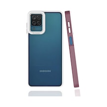 Zore Galaxy A12 Kılıf Ogaa Mima Kapak - Mürdüm