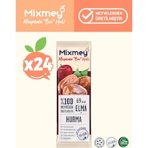 Mixmey Hurma Meyve Barı 24 Adet | Atıştırmalıklar – Vegan, Glutensiz, Koruyucusuz (20GR X 24 ADET)