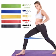 Pilates Direnç Lastiği Aerobik Yoga Gym Egzersiz Bandı Spor Seti