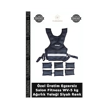 Özel Üretim Egzersiz Salon Fitness Wv-5 Kg Ağırlık Yeleği Siyah Renk Belirtilmemiş