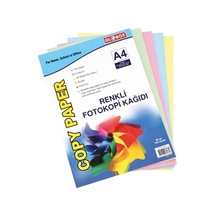 A4 Fotokopi Kağıdı Renkli 80 Gr 5 Renk X 20 Yp. 100 Adet