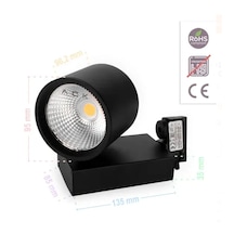 Ack 30w Günışığı Ray Armatür Siyah Kasa 1