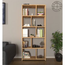 Cordoba 5 Raflı 10 Bölmeli Kitaplık Dekoratif Modern Kitaplık, Rivoli