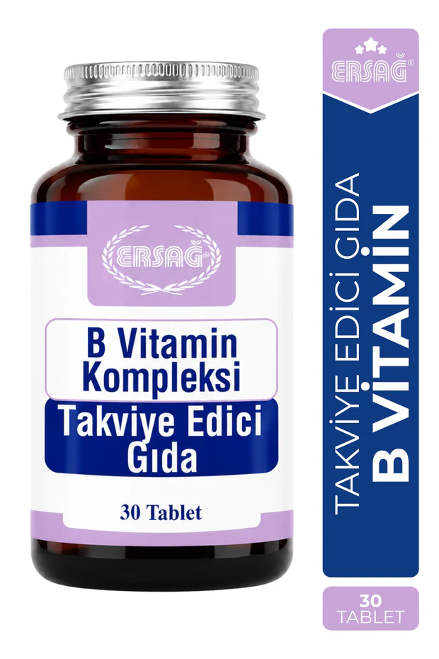 Ersağ B Vitamin Kompleksi Takviye Edici Gıda 30 Kapsül