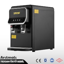 Tezgah Üstü Sıcak Soğuk Arıtmalı Su Sebili Siyah Premium