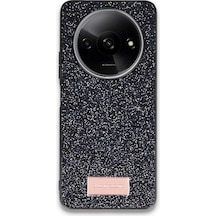 Onegif Xiaomi Redmi A3 4g Bright Simli Kapak - Siyah Düz Renkli