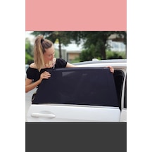 Otomobil Yan Cam Güneşlik Çıkartılabilir Araç Cam Perdesi Uv Koruyucu,110x60 Cm