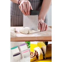Hamur Kesme Aparatı Kesici Kazıyıcı Pasta Kek Şekillendiren Spatula