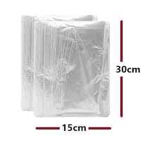 Jokey Ambalaj 15x30cm Esnek Dayanıklı Bantsız 8mic. Naylon Bakliyat Poşeti Aksesuar Torbası 1kg