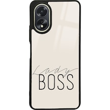 Oppo A38 Lady Boss Tasarımlı Glossy Telefon Kılıfı Çok Renkli