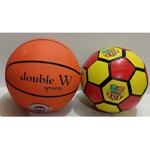 Futbol Topu Ve Basketbol Topu 2si Birlikte