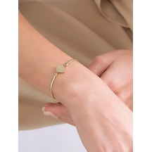 Altın Kutup Yıldızı Model Balık Sırtı Bileklik Sarı Altın