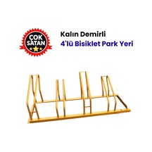 Bisiklet Park Yeri Dörtlü , Kalın Profilli Bisiklet Park Demiri