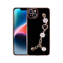 Zore İphone 15 Plus Ogaa El Tutamaçlı Kamera Korumalı Ogaa Taka Silikon Kılıf-siyah