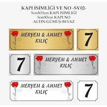 Kapı Isimliği Ve No Çift Temalı -Sv02-