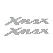 Yamaha Xmax Yazı Damla Kabartmalı Sticker Nikel