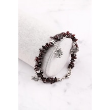 Garnet – Lal Doğal Taş Kırıktaş Bileklik Çok Renkli