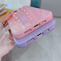 Teknomoda Xiaomi Redmi Note 10s Kılıf Kamera Korumalı Simli Lüks Işıltılı Silikon