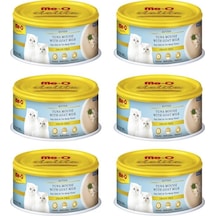 Me-O Delite Keçi Sütü ve Ton Balığı Püresi Konserve Yavru Kedi Maması 6 x 80 G