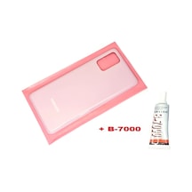 Samsung Galaxy Uyumlu S20 Plus Arka Pil Batarya Kapağı Cam+b-7000 Pembe