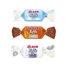 Karışık Toffe Yumuşak Şeker 3 Kg. Sütlü, Karamel Ve Damla Sakızı Aromalı