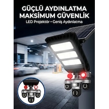 Northcity Güneş Enerjili Kablosuz Dış Mekan Güvenlik Kamerası - Gece Görüşlü Hareket Algılama Ve Led Projektörlü