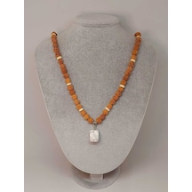 Havlit Taşlı Rudraksha Tohum Kolye Dolama Bileklik 8mm 49714