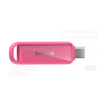 Sandisk Sdıxs0n-256g-gn6ng 256gb Phone Drive With Usb-c-128gb Seastar Pink Flash Bellek