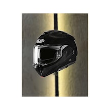 F100 Kask Metal Siyah Parlak E1450 Siyah