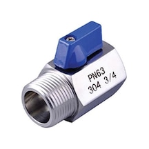 "1/8"" Paslanmaz Mini Küresel Vana Erkek - Dişi 304"