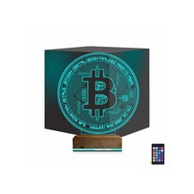 Luvivia Crypto Bitcoin Btc 3d Lamba - Masa Gece Lambası Şeffaf